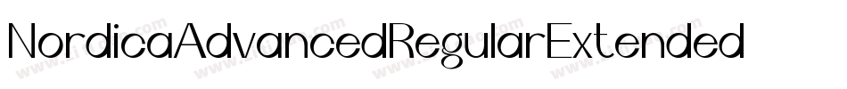 NordicaAdvancedRegularExtended-a1xK字体转换