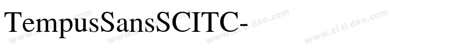 TempusSansSCITC字体转换