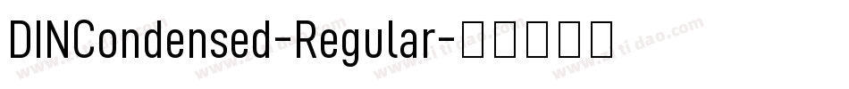 DINCondensed-Regular字体转换