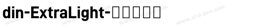 din-ExtraLight字体转换