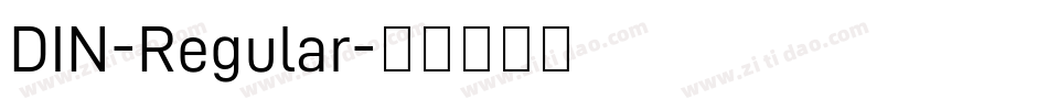 DIN-Regular字体转换