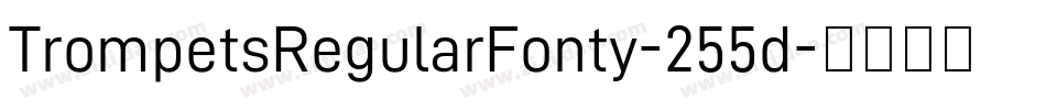 TrompetsRegularFonty-255d字体转换