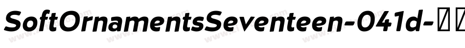 SoftOrnamentsSeventeen-041d字体转换