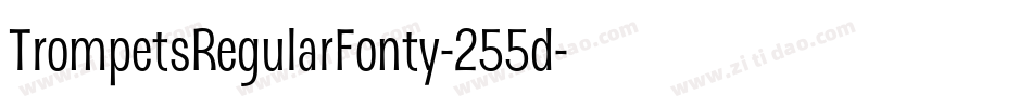 TrompetsRegularFonty-255d字体转换
