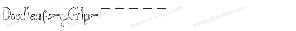 Doodleafs-gGlp字体转换