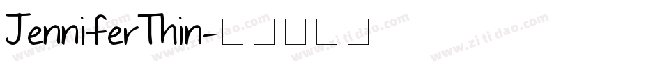 JenniferThin字体转换