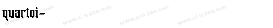 quartoi字体转换