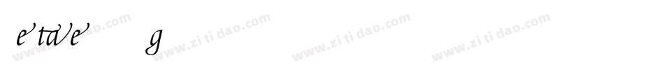 CentabelBold-ngRJ字体转换
