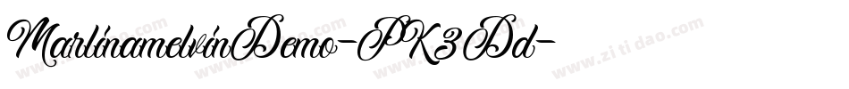 MarlinamelvinDemo-PK3Dd字体转换