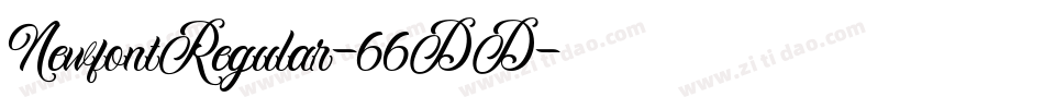 NewfontRegular-66DD字体转换