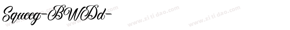Squeeg-BWDd字体转换