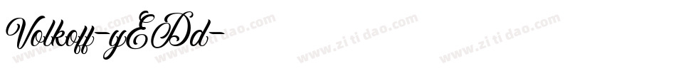 Volkoff-yEDd字体转换