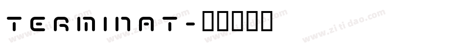 TERMINAT字体转换