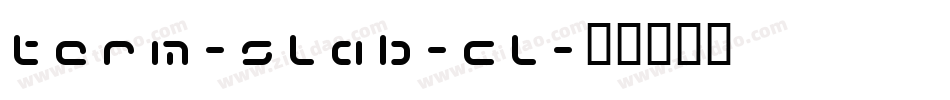 term-slab-cl字体转换