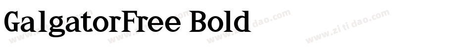 GalgatorFree-Bold字体转换