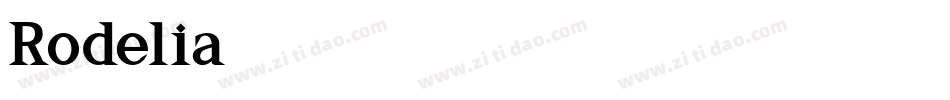 Rodelia字体转换