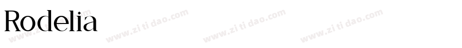 Rodelia字体转换