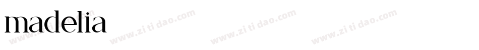 madelia字体转换
