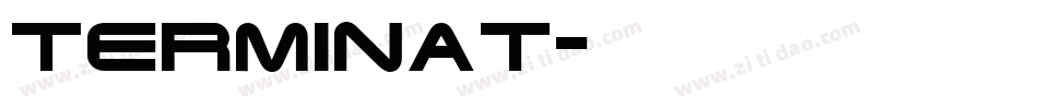 TERMINAT字体转换