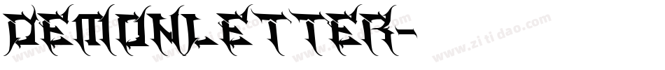 DemonLetter字体转换
