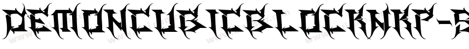 DemoncubicblockNkp-5yKG字体转换