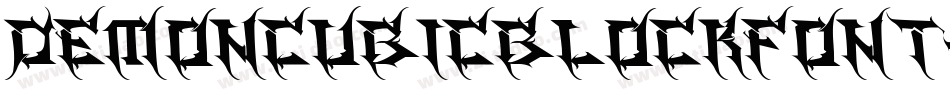 Demoncubicblockfont-V4ew字体转换