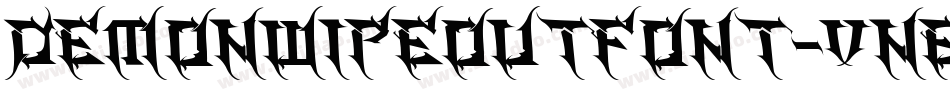 Demonwipeoutfont-vneA字体转换