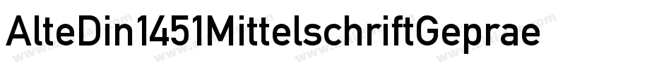 AlteDin1451MittelschriftGepraegt-oMea字体转换