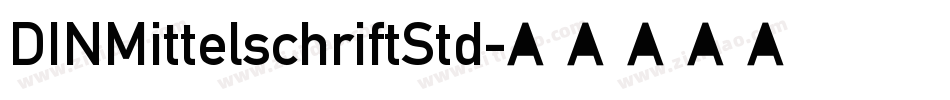 DINMittelschriftStd字体转换