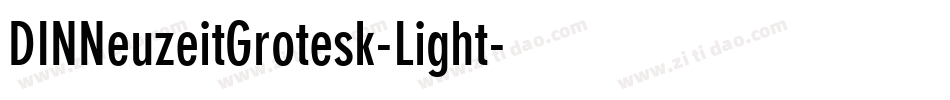 DINNeuzeitGrotesk-Light字体转换