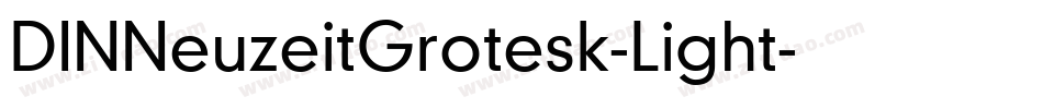 DINNeuzeitGrotesk-Light字体转换