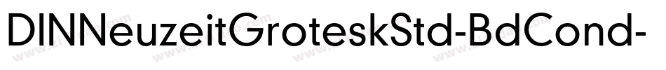 DINNeuzeitGroteskStd-BdCond字体转换