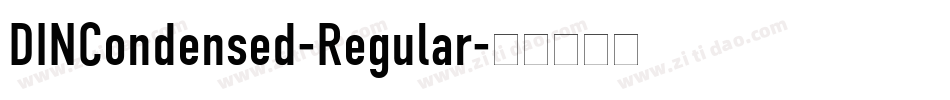 DINCondensed-Regular字体转换