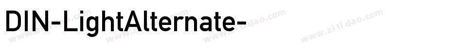 DIN-LightAlternate字体转换