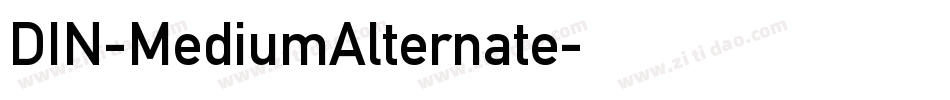 DIN-MediumAlternate字体转换