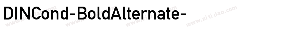 DINCond-BoldAlternate字体转换