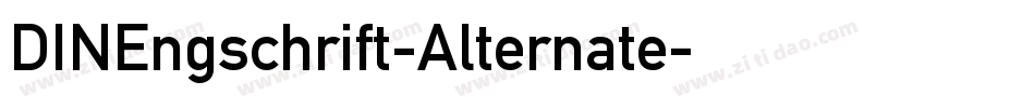 DINEngschrift-Alternate字体转换