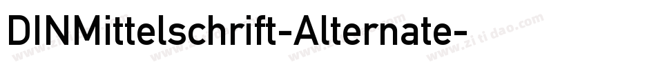 DINMittelschrift-Alternate字体转换