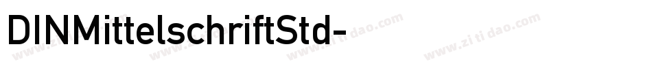 DINMittelschriftStd字体转换