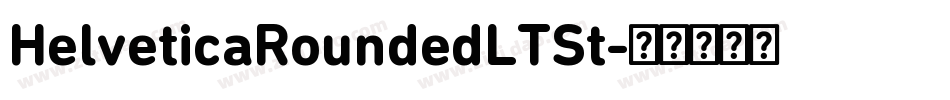 HelveticaRoundedLTSt字体转换