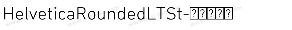 HelveticaRoundedLTSt字体转换