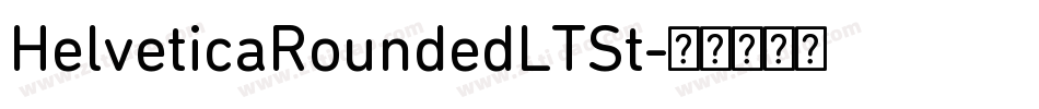 HelveticaRoundedLTSt字体转换