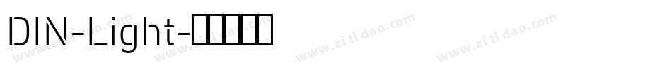 DIN-Light字体转换