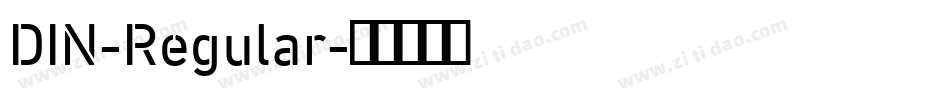 DIN-Regular字体转换