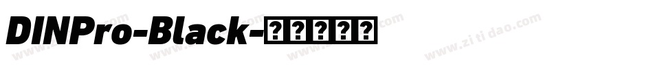 DINPro-Black字体转换