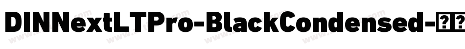 DINNextLTPro-BlackCondensed字体转换