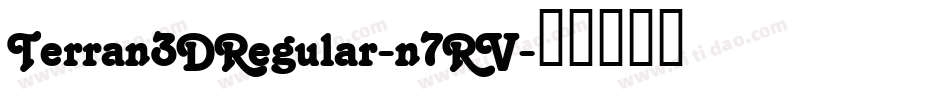 Terran3DRegular-n7RV字体转换