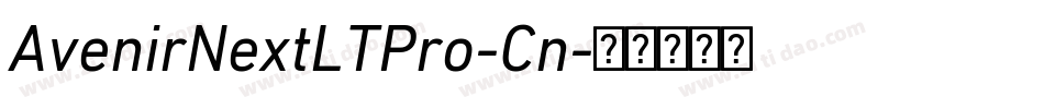 AvenirNextLTPro-Cn字体转换