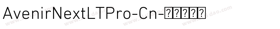 AvenirNextLTPro-Cn字体转换