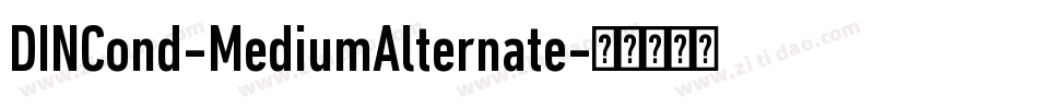 DINCond-MediumAlternate字体转换